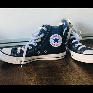 Navy Blue Converse High Tops